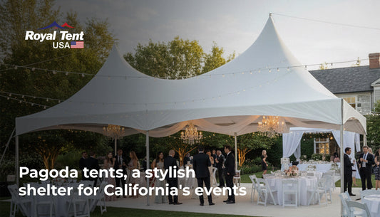 Pagoda tents, a stylish shelter for California's events