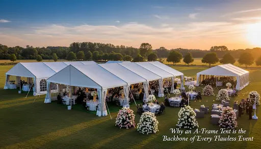 The Clear Advantage: Why an A-Frame Tent is the Backbone of Every Flawless Event Royal Tent USA