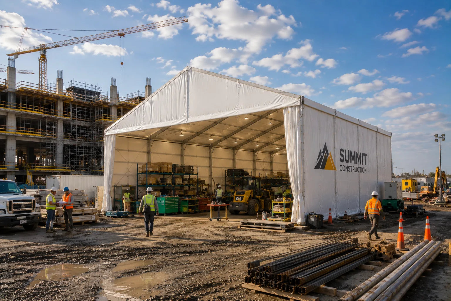 Industrial Tent Structures for Construction & Worksite Operations