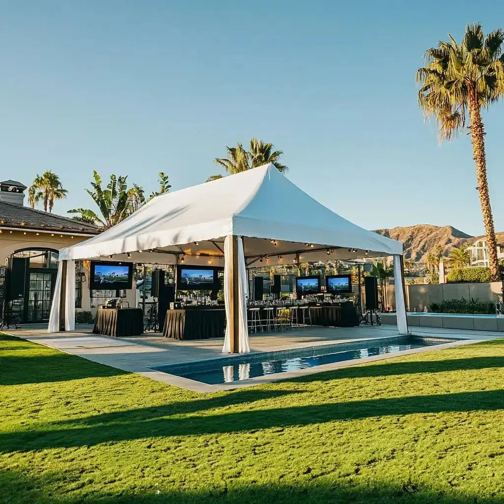 A-Frame Tent 20ftx20ft (6x6m) | Heavy-Duty Gable Tent for Events & Business